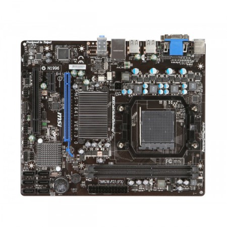 Motherboard MSI 760GM-P23 (FX) socket AM3+, 1 PCIE X16, SATA II, Slots DIMM X2